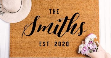 Closing Gift Idea Personalized Last Name Doormat Custom