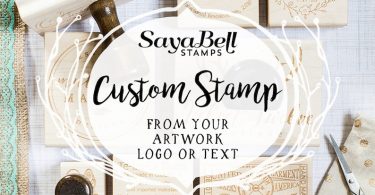 Custom Rubber Stamps Business Logo Stamps or Wedding Custom