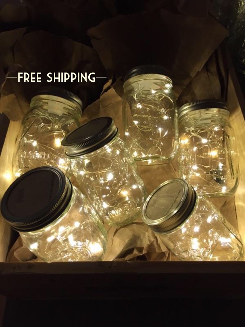 Firefly Lights and Mason Jar Outdoor Lightning rustic Fairy