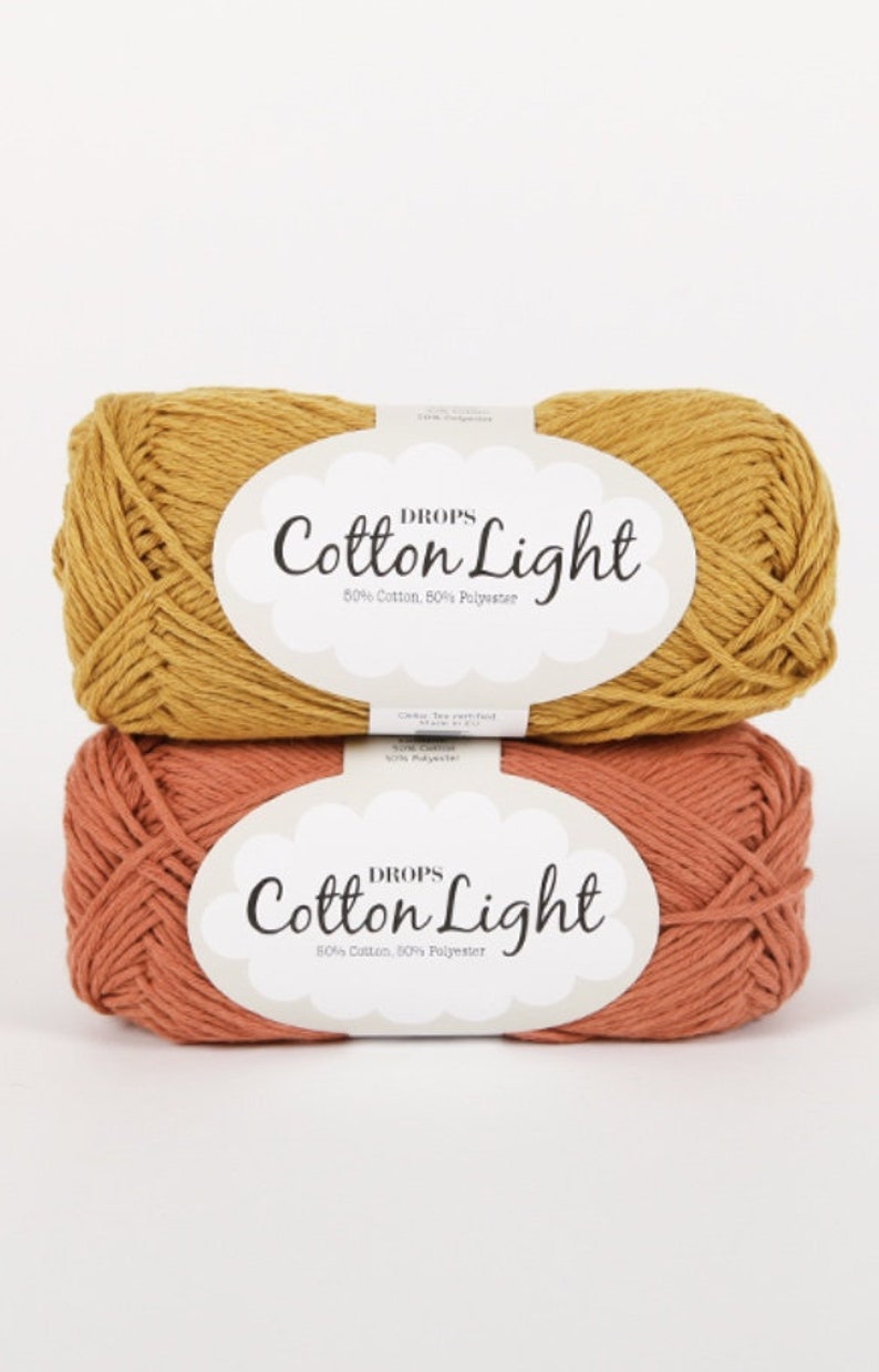 Garnstudio DROPS Cotton Light DK yarn8ply 50g summer yarn
