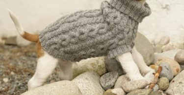 Handmade knit dog sweater / vest / coat hand knit 100% soft