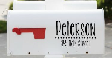 Mailbox decal style 12 wedding card box housewarming gift