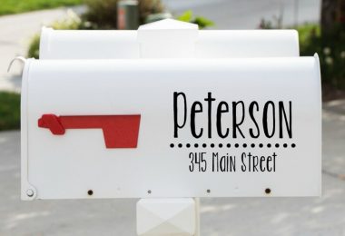Mailbox decal style 12 wedding card box housewarming gift