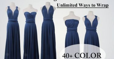 Navy Blue bridesmaid dress Long infinity dress Multiway dress