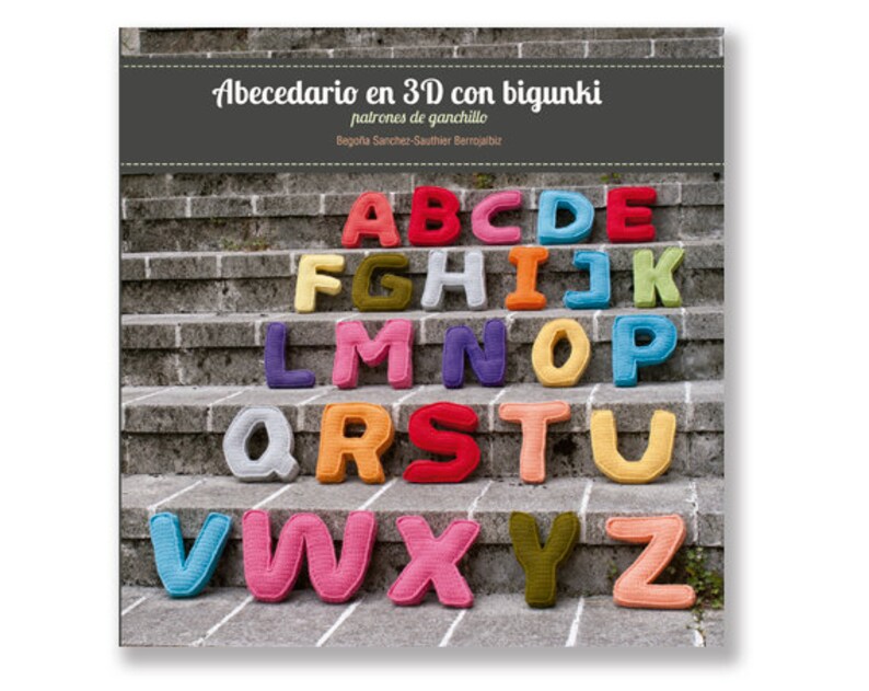 Paper Book Crochet Alphabet 3d patterns   Abecedario en 3D