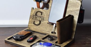Personalized Phone Charging Docking Station Desk Organizer