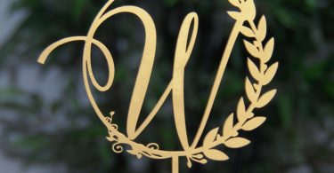 Sale  Elegant Rustic Cake Topper  Personalized Monogram /