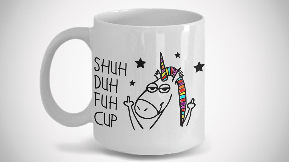 Shuh Duh Fuh Cup Unicorn Mug