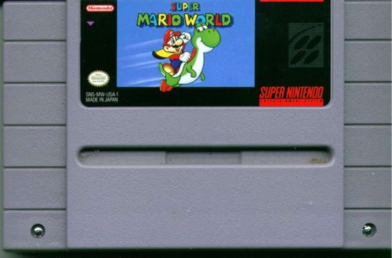 Super Mario World for Super Nintendo SNES Game Cartridge