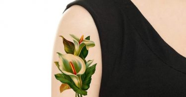 TEMPORARY TATTOO  Calla Floral Tattoo  Various Patterns /