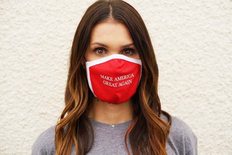 Trump Make America Great Again Cotton Face Mask  Made in USA