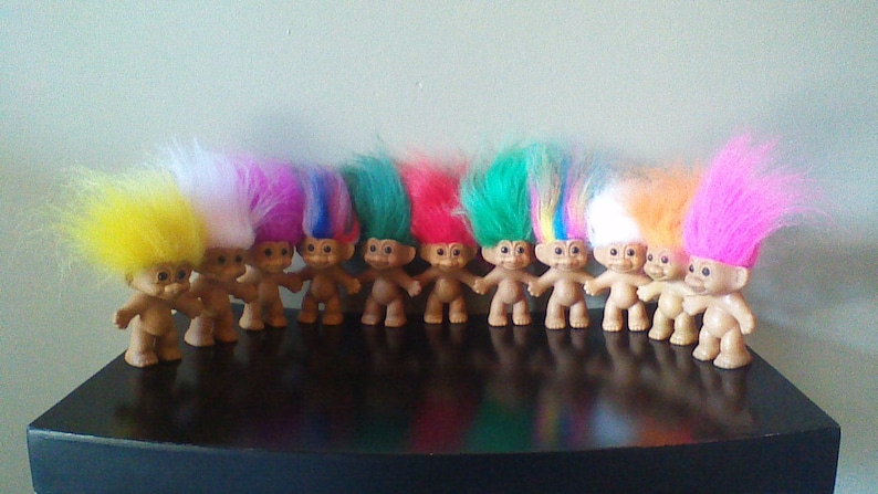 Vintage Russ Troll Dolls BEST SELLER 3 Naked Trolls