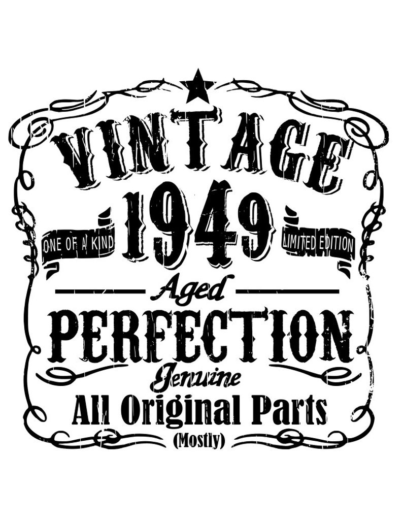 Vintage birthday  1940 41 42 43 44 45 46 47 48 & 49