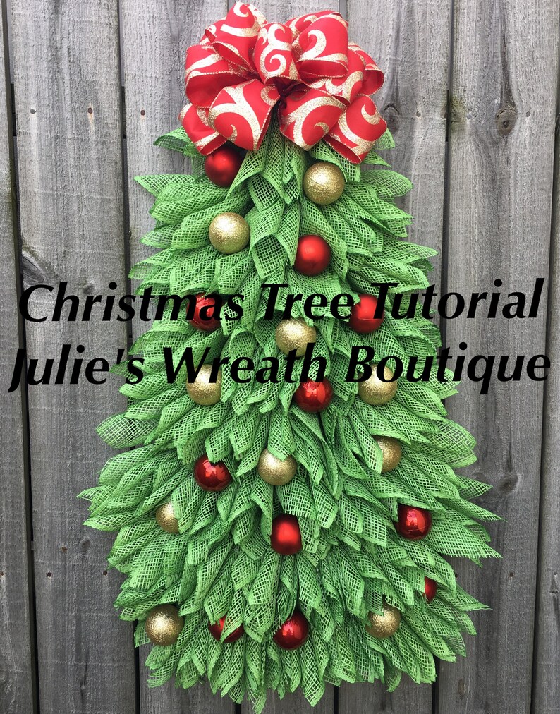Christmas Tree Tutorial DIY Christmas Wreath Tutorial Video
