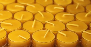 Beeswax Candles  100% Pure Beeswax Tealights  24 Pack