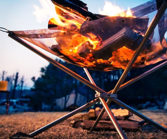 Collapsing Outdoor Firepit