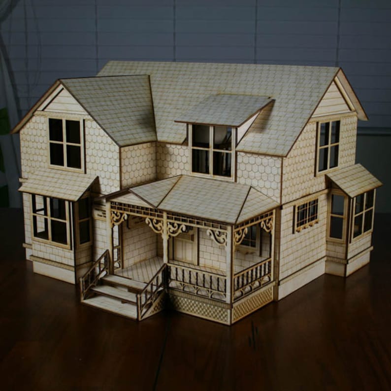 Crockett Victorian Dollhouse Kit 1/2 Scale
