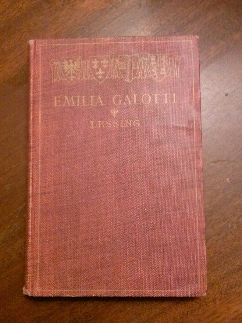 Emilia Galotti a Play by Gotthold Ephraim Lessing 1894