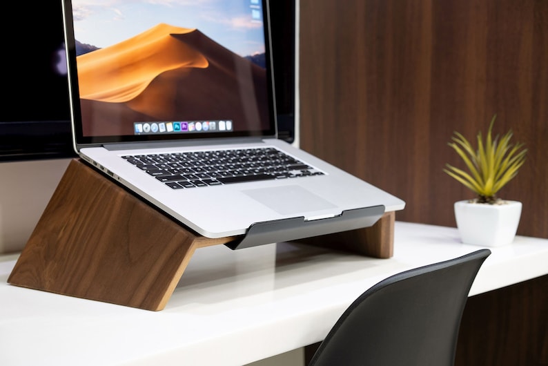 Laptop MacBook Premium Ergonomic Wood Stand Holder Dock