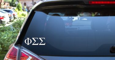 Phi Sigma Sigma   Decal  2.5 Tall  Car Laptop Wall
