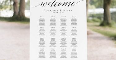 Wedding Seating Chart Template Table Seating Printable