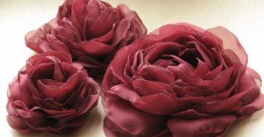 Burgundy hair flower Wedding hair flower Burgundy headpiece
