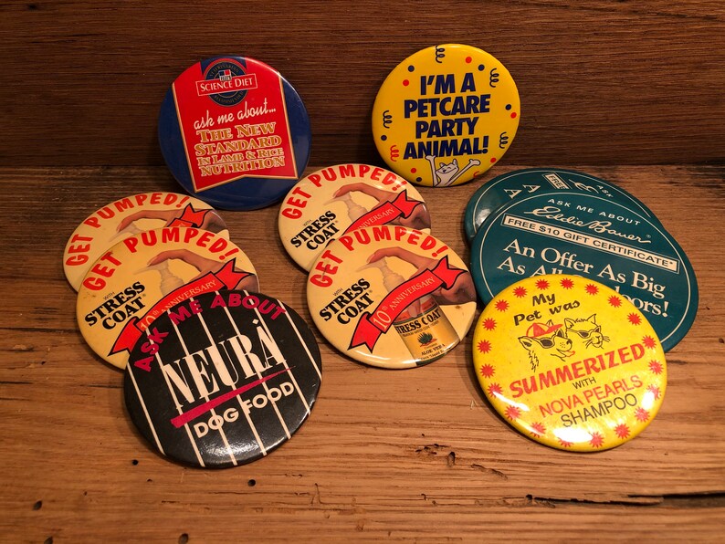 Lot Of Vintage Badges Pins Pet Care Veterinary
