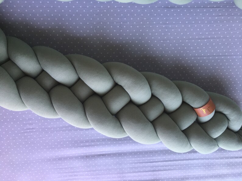Double Braided Crib Bumper  Knot Pillow Knot Cushion