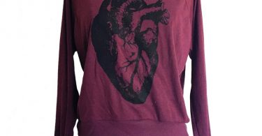 Anatomical Heart Raglan Sweater  American Apparel SOFT