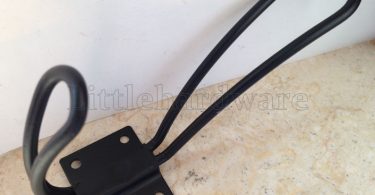 Black big iron rustic coat hooks/furniture hooks/metal