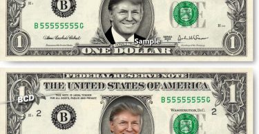 DONALD TRUMP on REAL Dollar Bill Cash Money Collectible