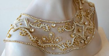 Gold Shoulder Necklace Bridal Shoulder Necklace Wedding