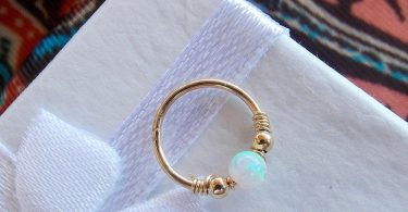 Helix Earring  Septum helix  Opal Septum Rings  Ring