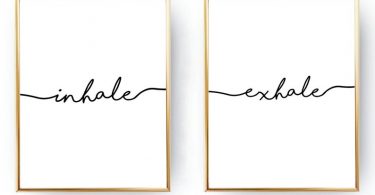Inhale Exhale Printable Wall Art DIGITAL DOWNLOAD Inhale