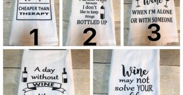 Kitchen towel kitchen decor kitchen towel  with wine