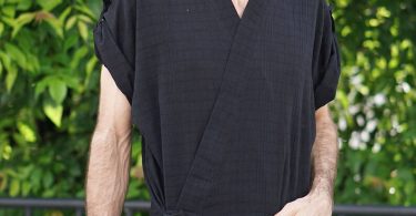 Men Kimono Men Yukata Black Kimono for Men Black Cotton