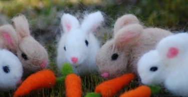 Needle Felted Easter Bunny Needle Felted Bunny With 1