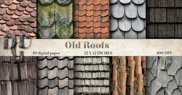 ROOF Digital Paper Pack distressed wood digital papers