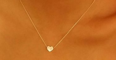 Small Heart Necklace  collarbone necklace tiny Heart Pendant