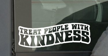 Treat People With Kindness TPWK Inspired Car Window Decal