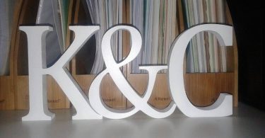 Wedding Decoration / Valentines Gift  Free Standing Wooden