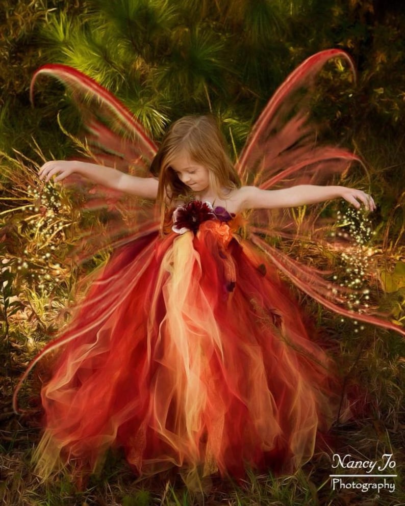 Woodland Fairy Flower Girl Dress Festival & Fantasy Clothing