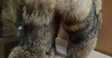 Coyote fur boots for women wild style boots furry