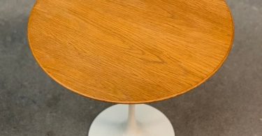 Eero Saarinen Oak Tulip Side Table by Knoll