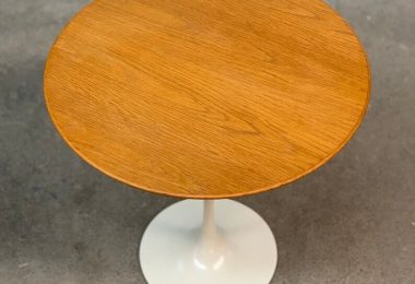 Eero Saarinen Oak Tulip Side Table by Knoll