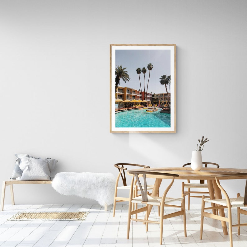 Palm Springs Framed Print  California Wall Art  Swimming
