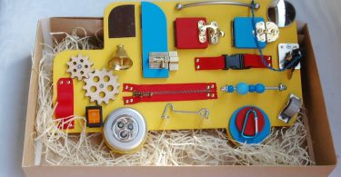 BUSY BOARD for 1 year old  Baby 1st Christmas gift  Sensory