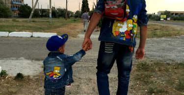 Hand painted denim jacket Jacket with painting Jacket with art