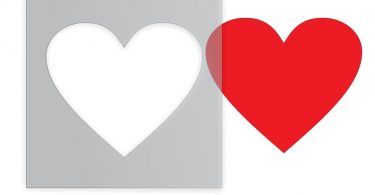 Heart Craft and Wall Stencil  Reusable 7 mil Clear or blue