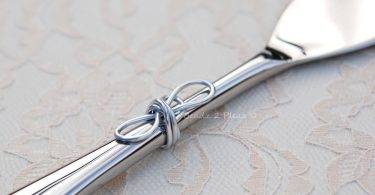 Infinity knot wedding cake cutter tying the knot cake knife